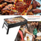 Portable BBQ Barbecue Grill Folding Charcoal Stove Outdoor Cooker For Camping Tailgating Garden BBQ 8