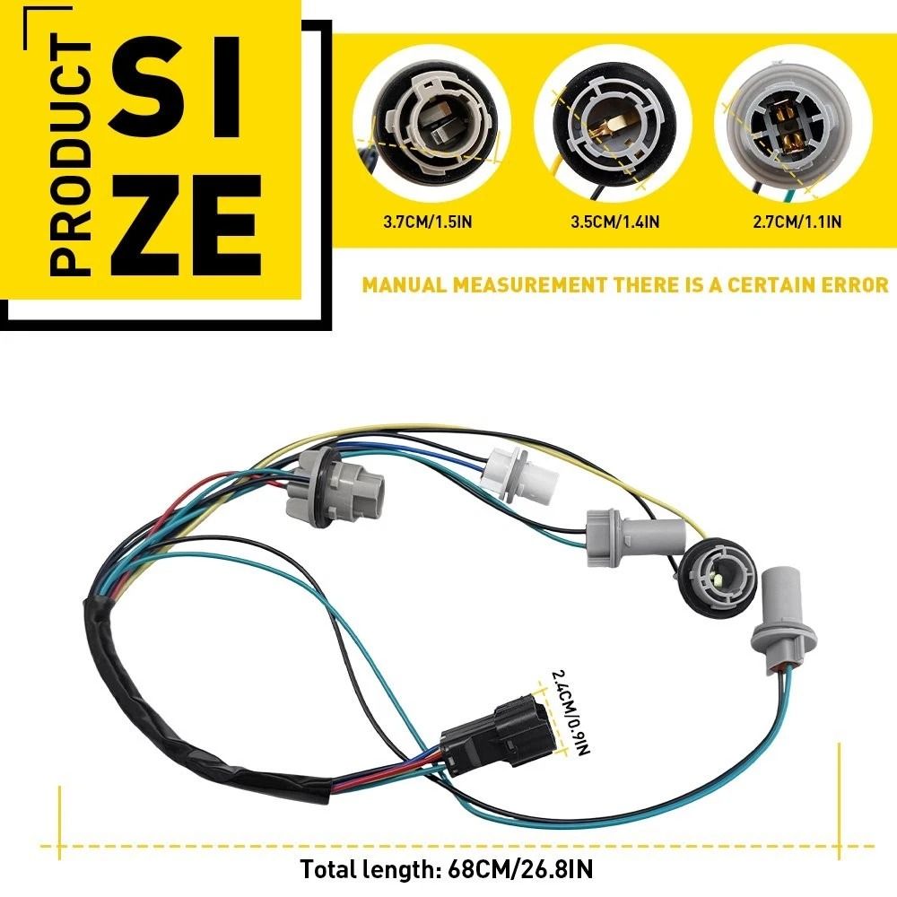 HighDurability Tail Lamp Harness Replacement LH Or RH Fit Easy Installation 2