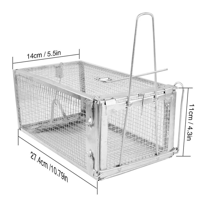 Small Live Animal Trap Cage Humane Rat Trap For Rodent Control NonToxic Pest Bait Trap Catch Mice R 4