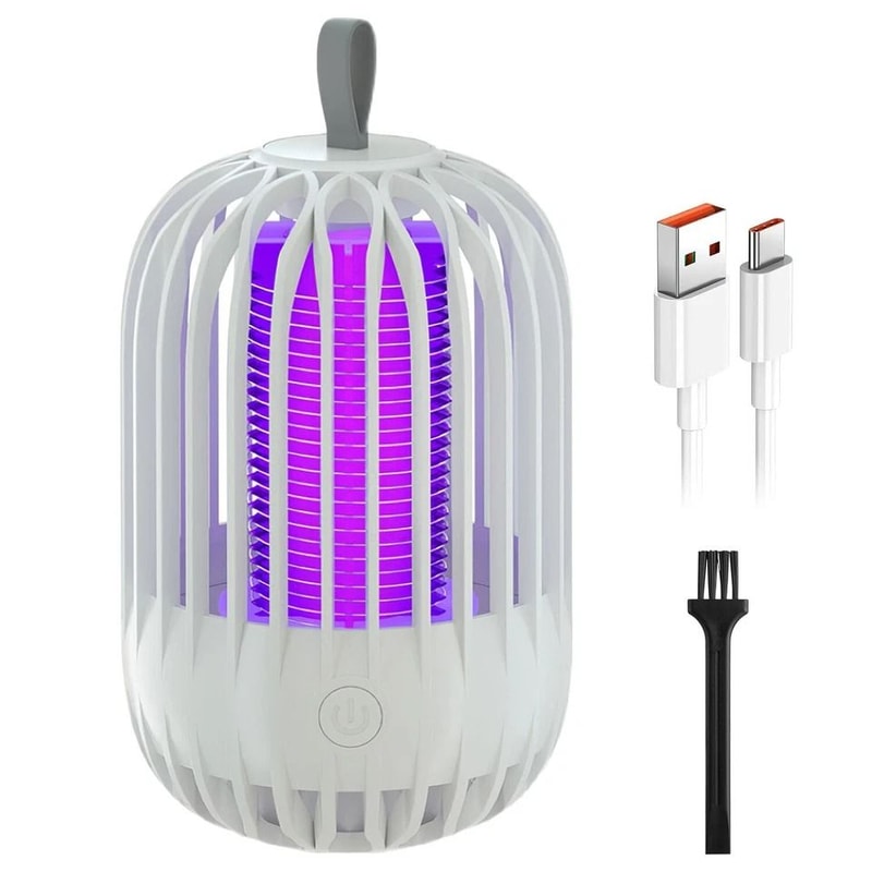Portable Electric Bug Zapper Mosquito Killer Lamp For Home Outdoor Use UV Light Mosquito Trap 2