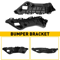 Front Mount Support Bumper Bracket Retainer Durable Pair For Cars 0