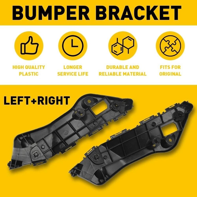 Front Mount Support Bumper Bracket Retainer Durable Pair For Cars 6