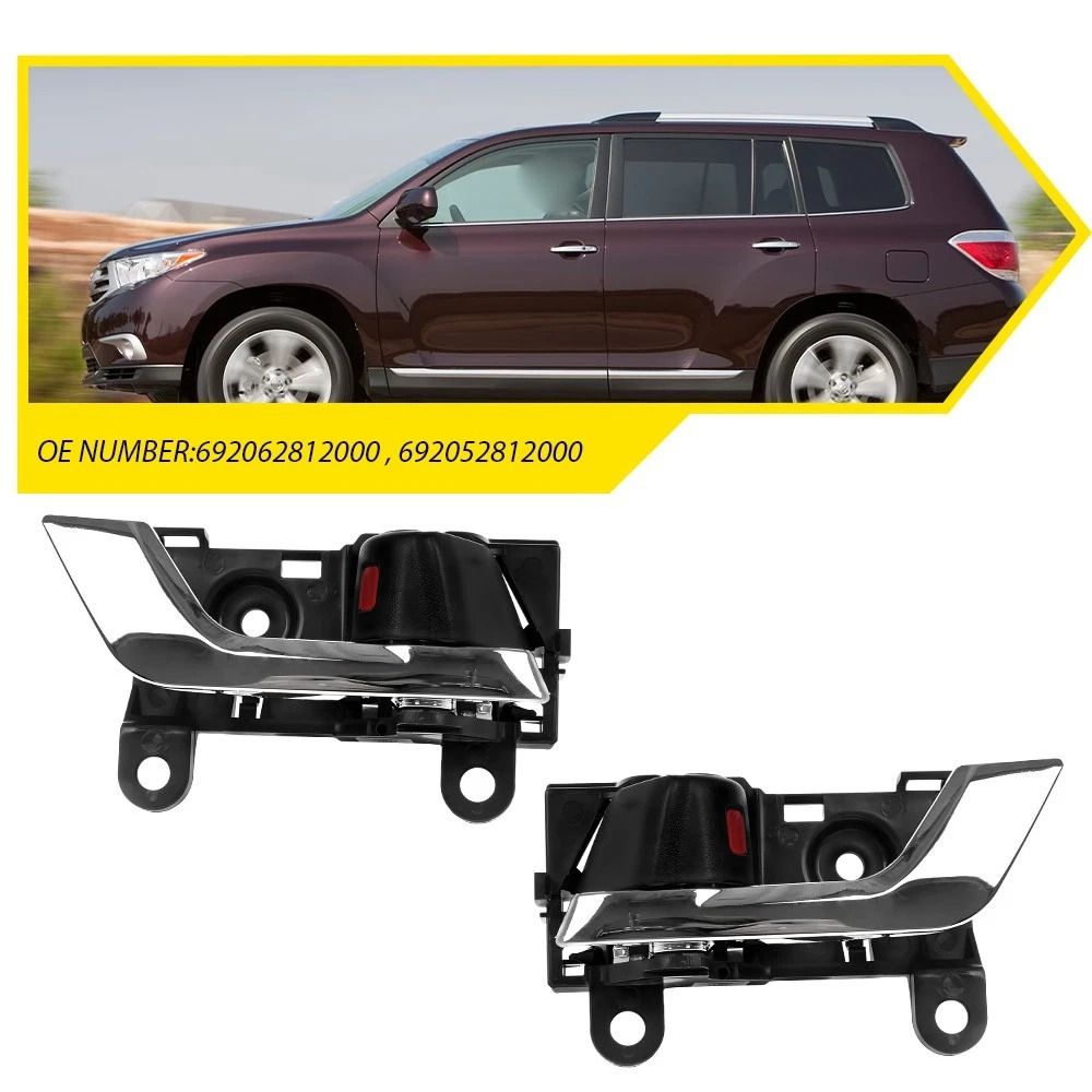 Primed Interior Door Handle FrontRear Right Left Durable Fitment 1