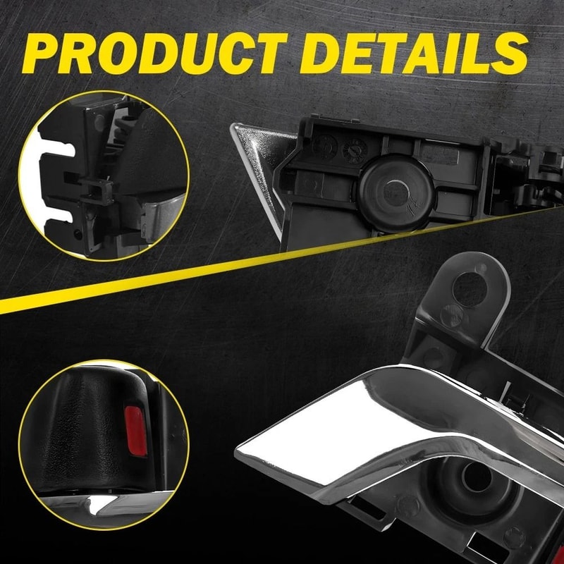 Primed Interior Door Handle FrontRear Right Left Durable Fitment 5