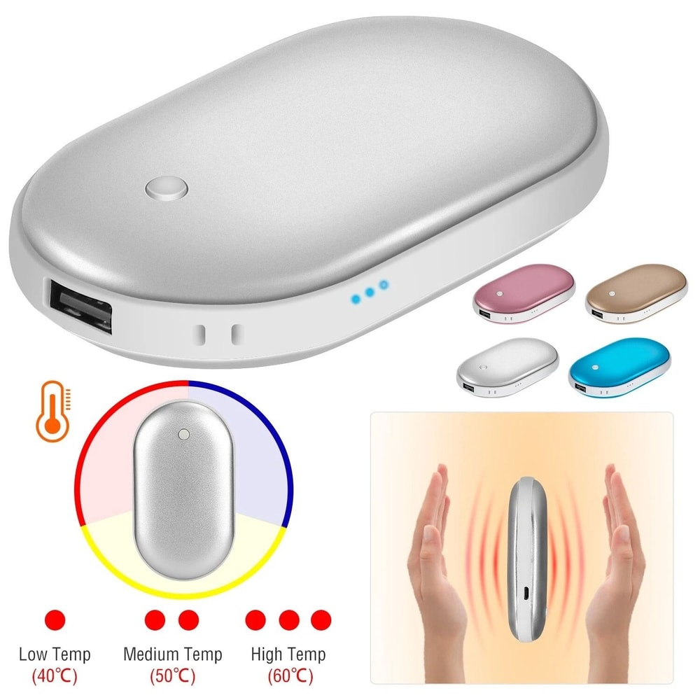 Hand Warmer USB Power Bank Electric Heater Pocket Warmers For Winter Ideal Gift For All Ages 0