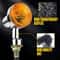 High Waterproof Amber Turn Signal Lights Chrome Thread For Motorcycles 3