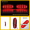 Courtesy Red LED Rear Door Panel Lights Cover Durable Waterproof EnergySaving 10