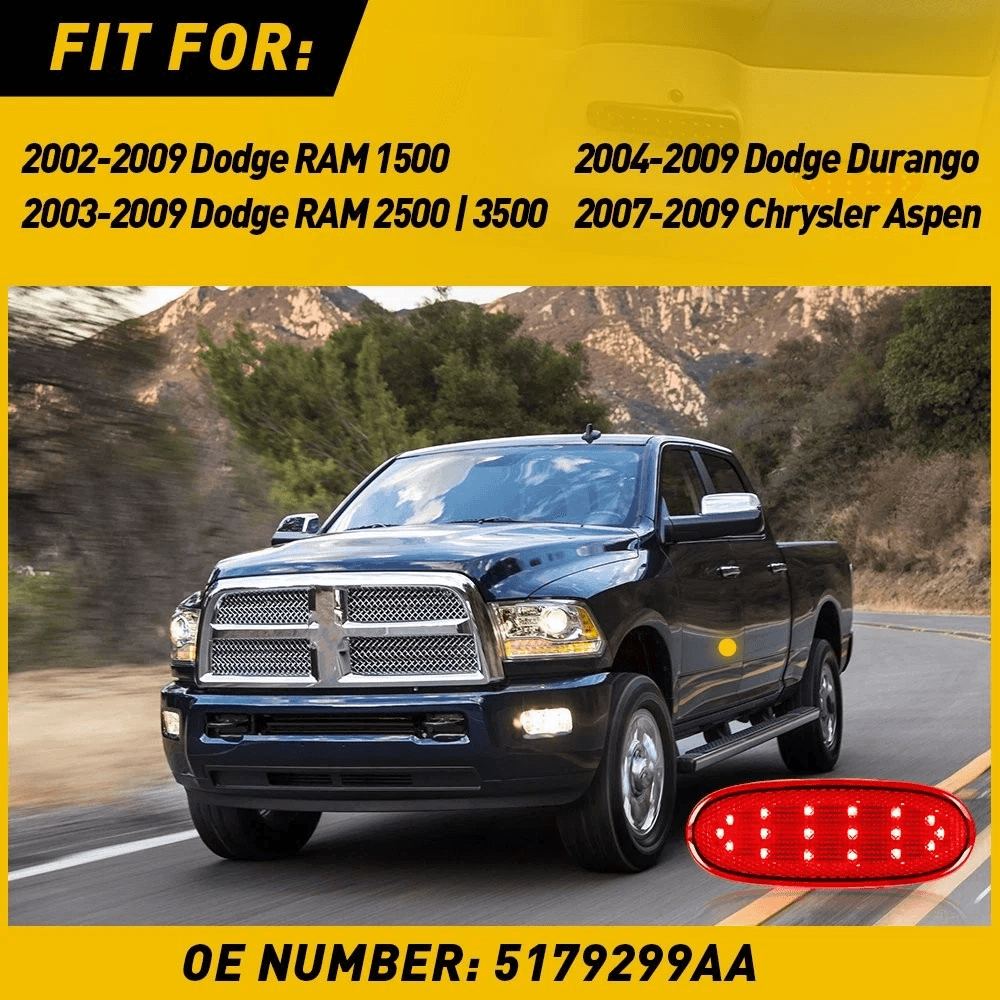 Courtesy Red LED Rear Door Panel Lights Cover Durable Waterproof EnergySaving 4