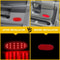 Courtesy Red LED Rear Door Panel Lights Cover Durable Waterproof EnergySaving 6
