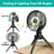 Rechargeable Camping Fan Foldable Tripod Fan W LED Light Hanging Hook For Hiking Tent And Outdoor 10