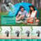 Rechargeable Camping Fan Foldable Tripod Fan W LED Light Hanging Hook For Hiking Tent And Outdoor 13