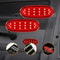 Courtesy Red LED Rear Door Panel Lights Cover Durable Waterproof EnergySaving 0
