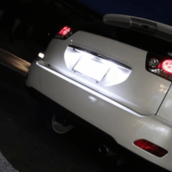 waterproof rear led license plate light, white, smd led, black