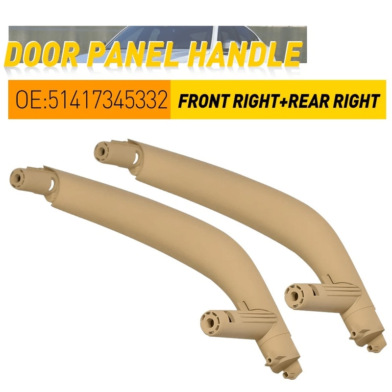 Beige Passenger Right Inner Door Handle Pull Trim Cover 1