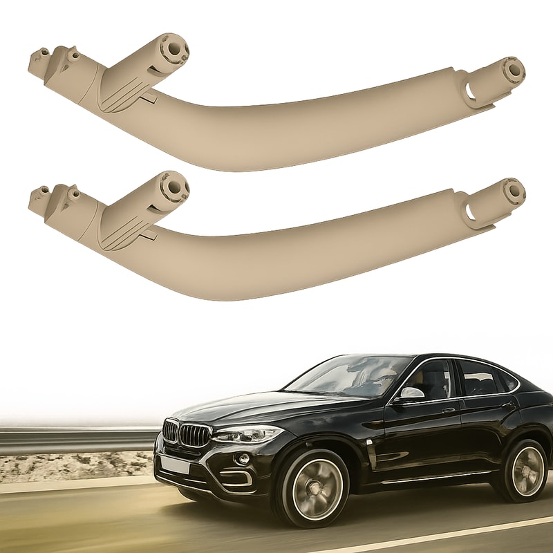 Beige Passenger Right Inner Door Handle Pull Trim Cover 0