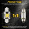 Super Bright LED Interior Bulbs For Car Truck Dome Light 31mm Festoon 2