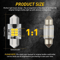 Super Bright LED Interior Bulbs For Car Truck Dome Light 31mm Festoon 2