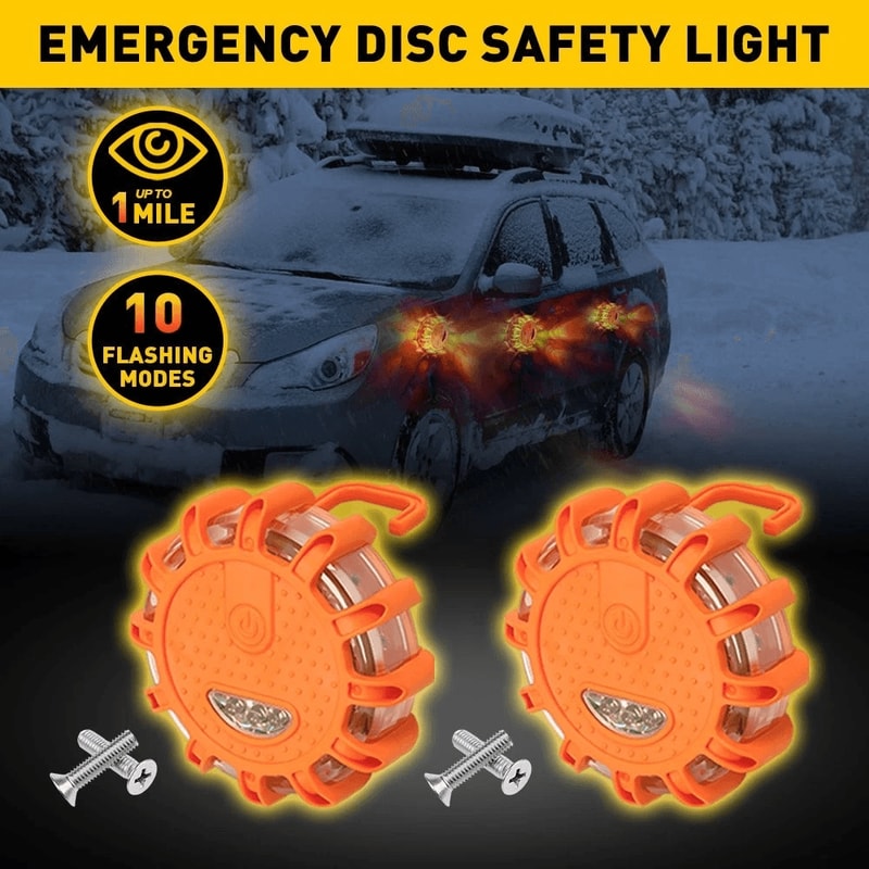 Emergency LED Road Flares Flashing Warning Light For Roadside Beacon Safety 9