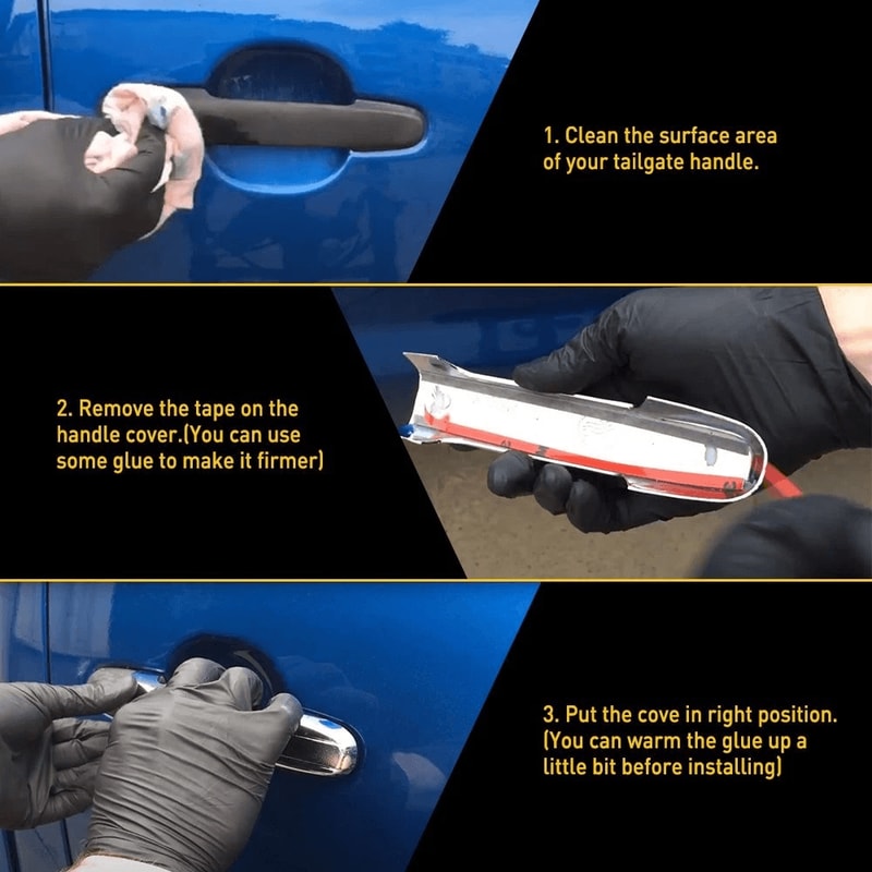 Car Door Handle Cover Molding Trim Access For A Luxurious Finish 3