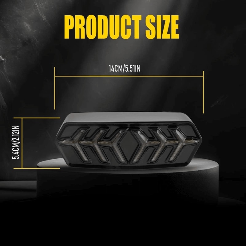 LED Integrated Motorcycle Brake Tail Light With Turn Signals 3