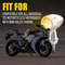 Bullet LED Turn Signal Brake Light Amber Chrome Mini Motorcycle Blinker For Enhanced Visibility 1