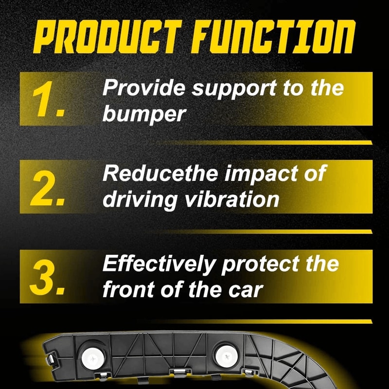 Durable Rear Left Side Bumper Bracket Retainer HighQuality Support 3