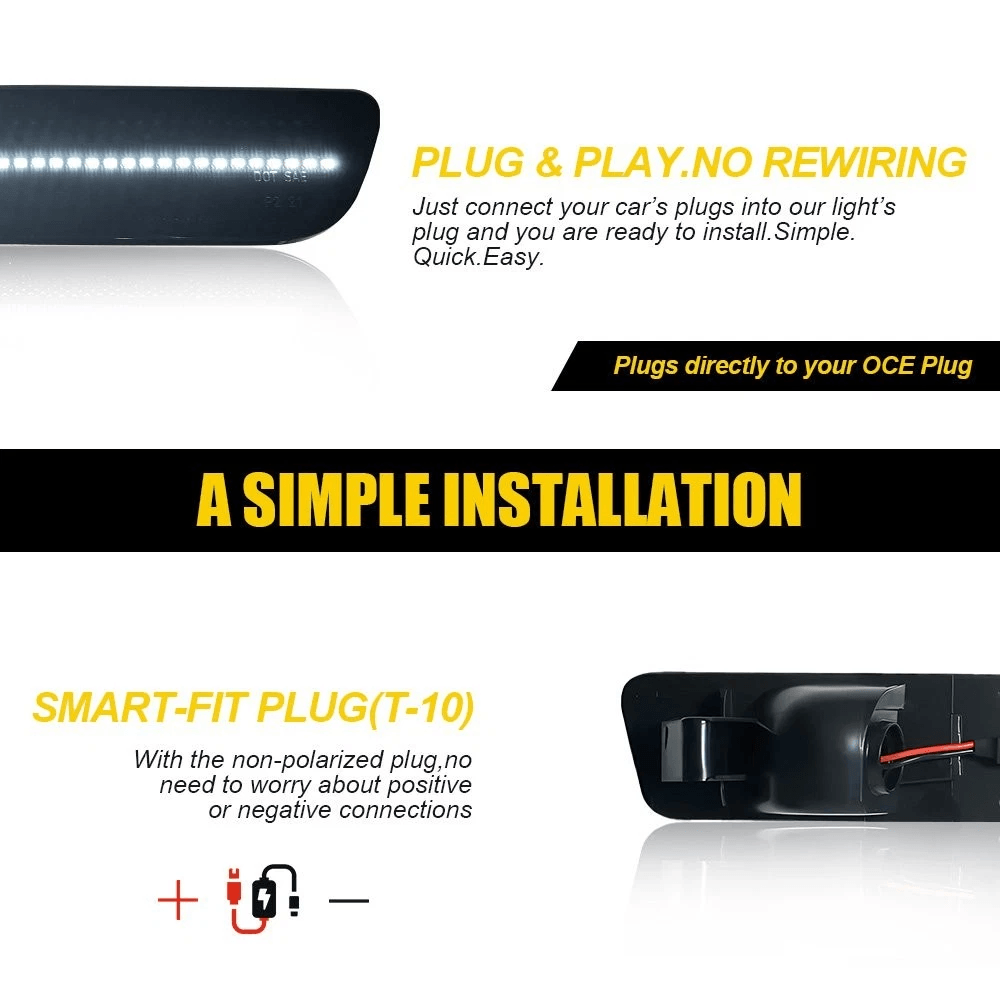 Cold White Smoke LED Side Marker Signal Light Bright And Stylish Automotive Upgrade 4