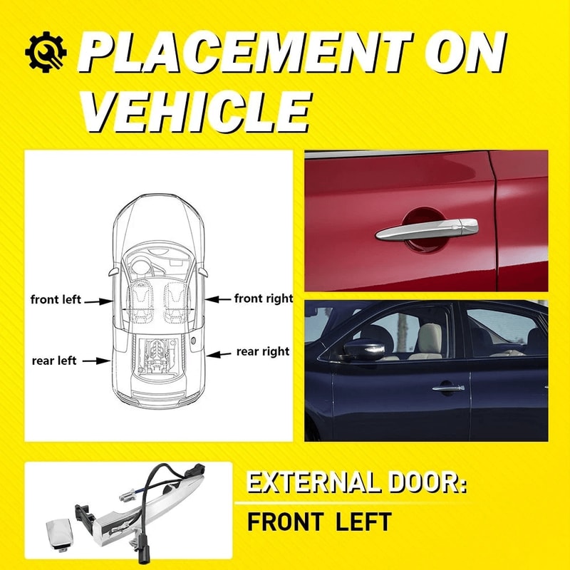 Durable Exterior Door Handle Fits Easy To Install 5