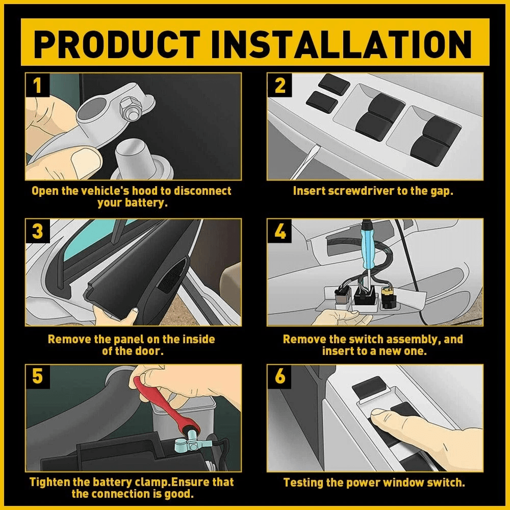 Front Left E Master Power Window Switch 2