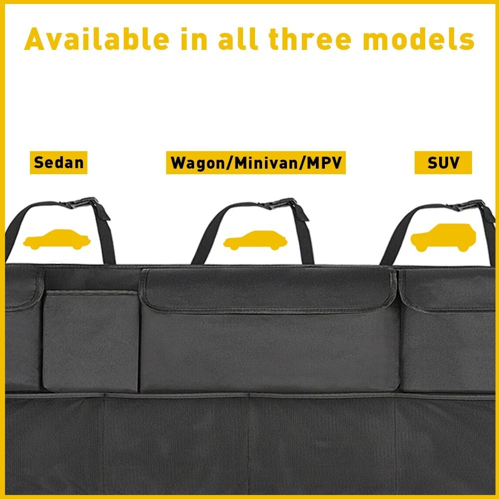 Back Seat Car Organizer Rear Storage Bag 8Pocket Mesh Net Holder 4