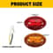 Bright RedAmber Dually Bed Side Fender Light LED Tail Light UV Treated ABS 2