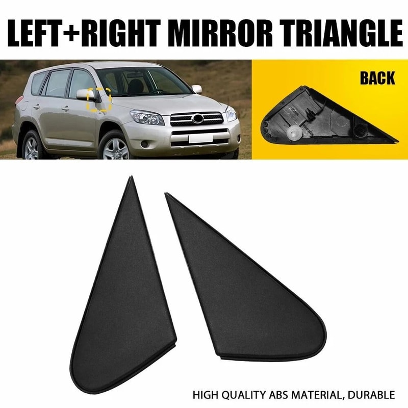 LH RH Side Mirror Cover Pillar Trim Corner Triangle HighQuality Auto Part For Reliable Use 8