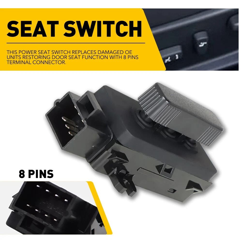 Seat Power Control Switch 8Pin Terminal Connector Direct Replacement For Cars 1