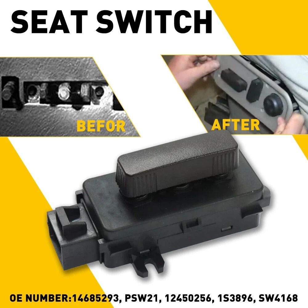 Seat Power Control Switch 8Pin Terminal Connector Direct Replacement For Cars 12