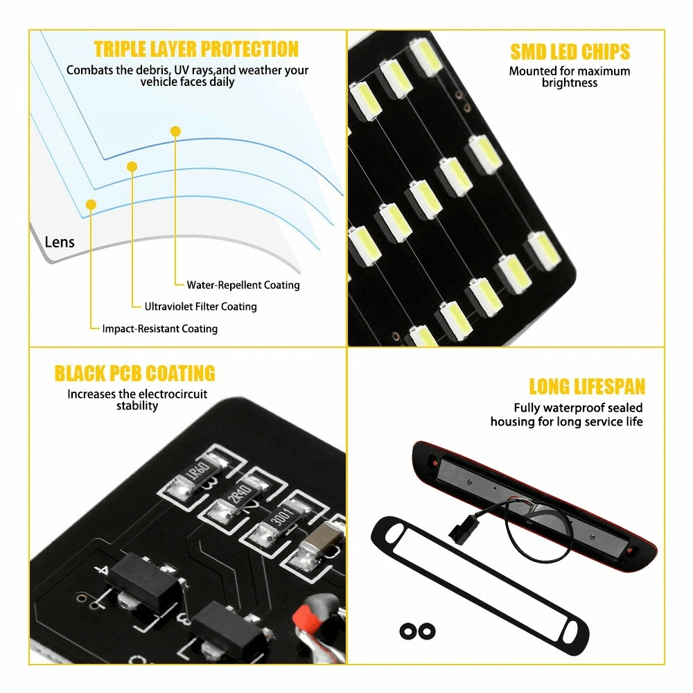 LED 3RD Third Brake Light Fit High Brightness And Easy Installation For Cars 4