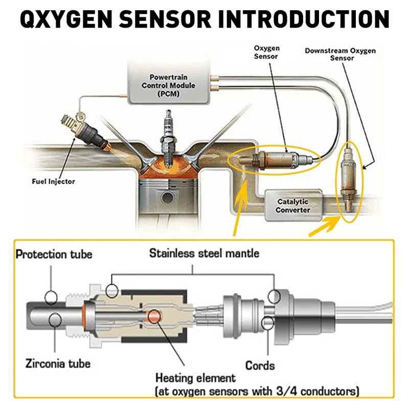 Up Downstream Oxygen Sensor Boost Engine Efficiency Fuel Economy 6