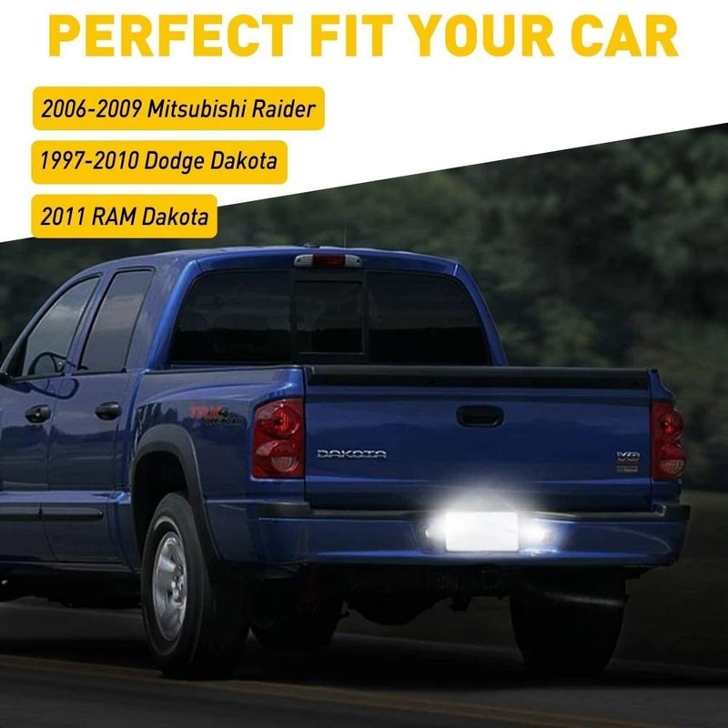 Waterproof LED License Plate Light White Durable Car Illumination 9