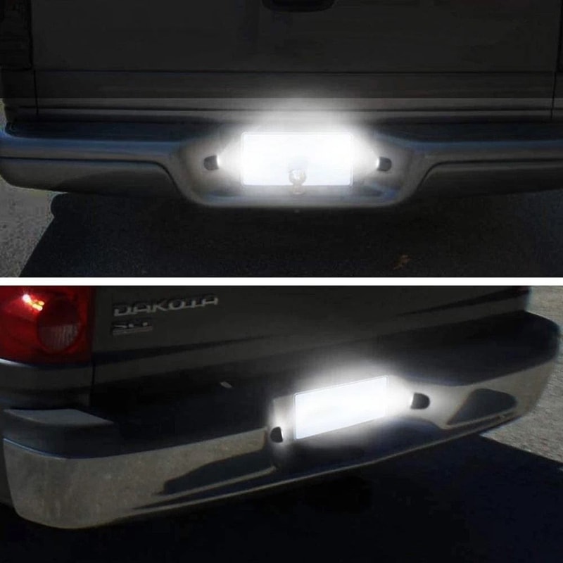 Waterproof LED License Plate Light White Durable Car Illumination 11