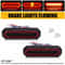 LED Truck Trailer Brake Stop Light With RedAmber Oval DRL Flowing Turn Signal 13