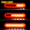 LED Truck Trailer Brake Stop Light With RedAmber Oval DRL Flowing Turn Signal 7