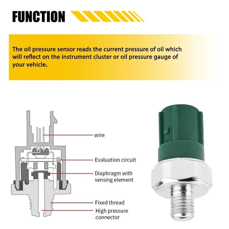 Vtec Oil Pressure Sensor Durable Switch Simple Installation 3