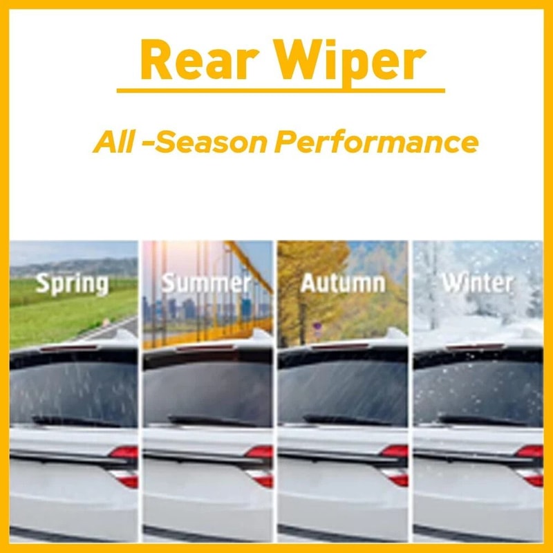 NEW Rear Wiper Blade Perfect Fit For Vehicles LongLife Natural Rubber Blades 4