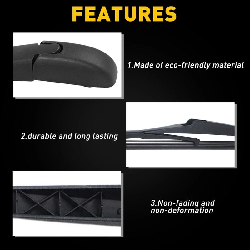 NEW Rear Wiper Blade Perfect Fit For Vehicles LongLife Natural Rubber Blades 6