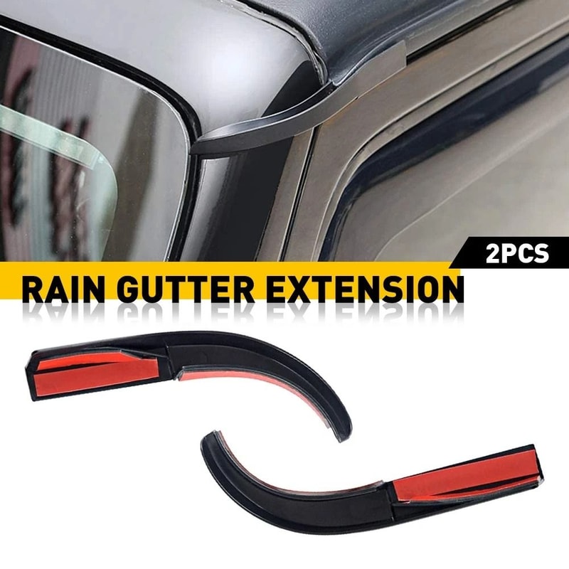 ABS Water Rain Gutter Extension For Jeep Wrangler JL Durable Hardtop Rain Diverter Quick Installati 8