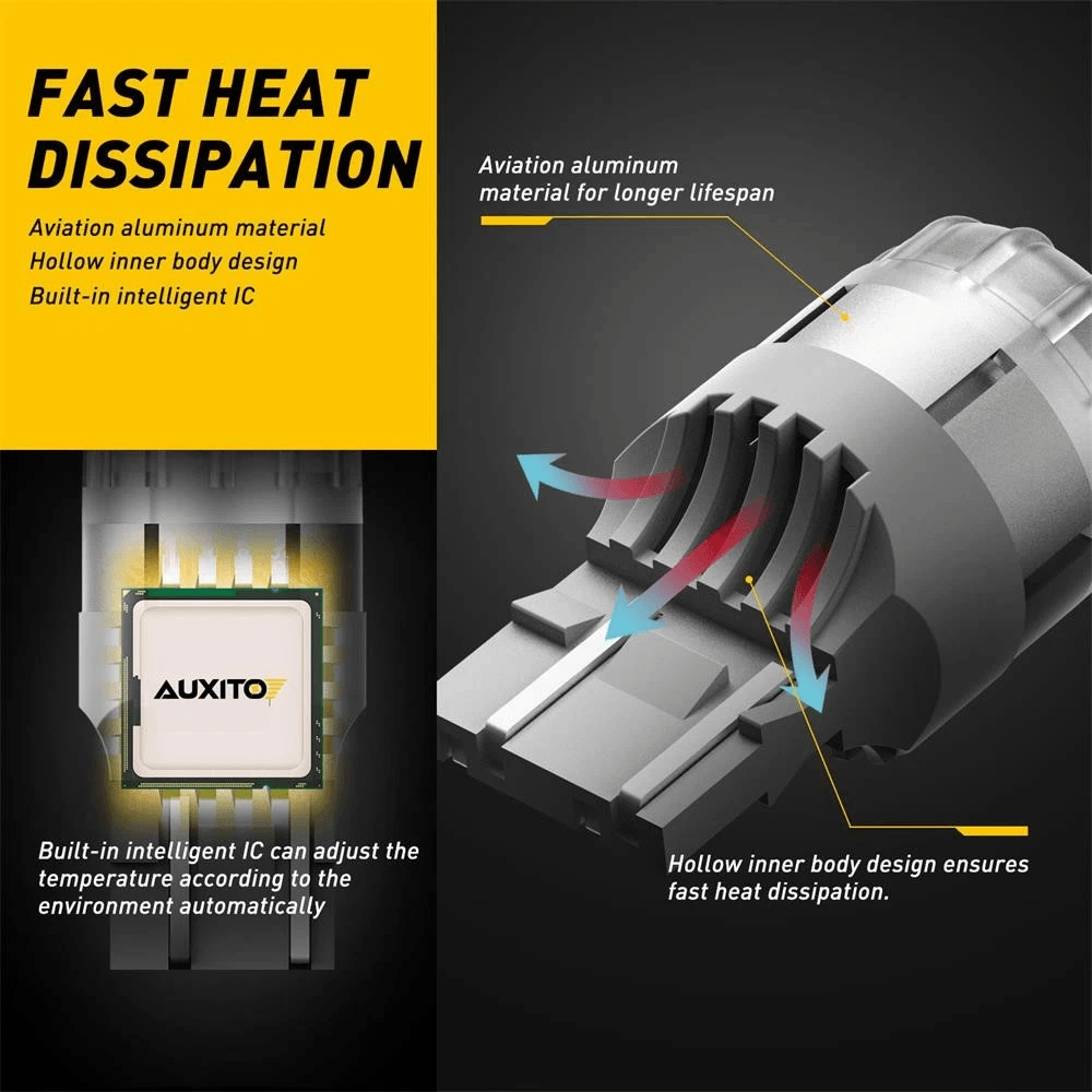 LED Brake Stop Light Bulb Lamp Bright Red LongLasting Universal Fit For CK And Standard Plugs 3