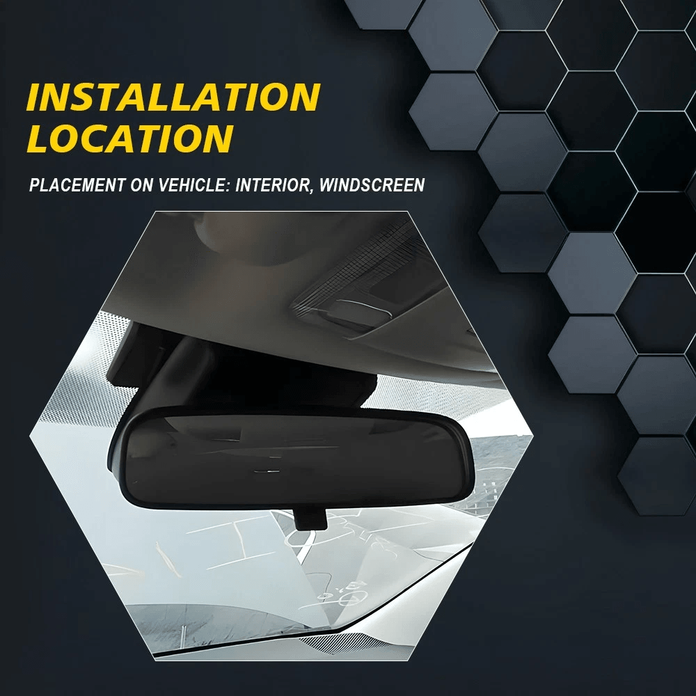 Premium Black Interior Rear View Mirror Eliminates Blind Spots AllWeather Ready 5