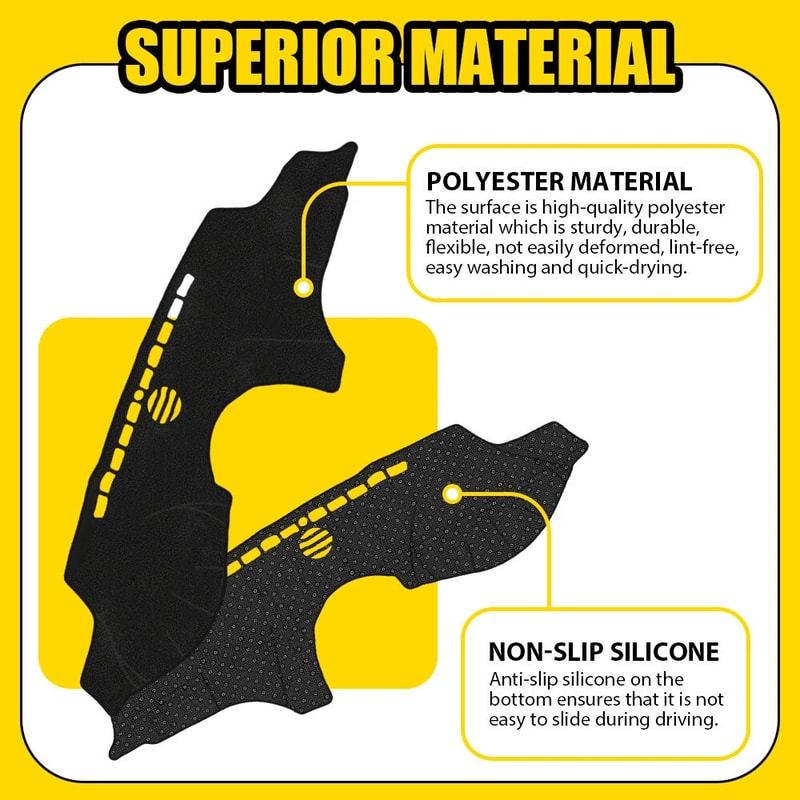 Car Dashboard Cover Mat Dash Cover Pad Fits For Vehicle Protection 3