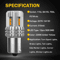Amber LED Front Turn Signal Blinker Bulbs For Automotive 4