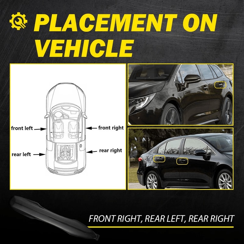 HighQuality Rear LeftRight Side Exterior Outer Door Handle Perfect Fit For Your Vehicle 6