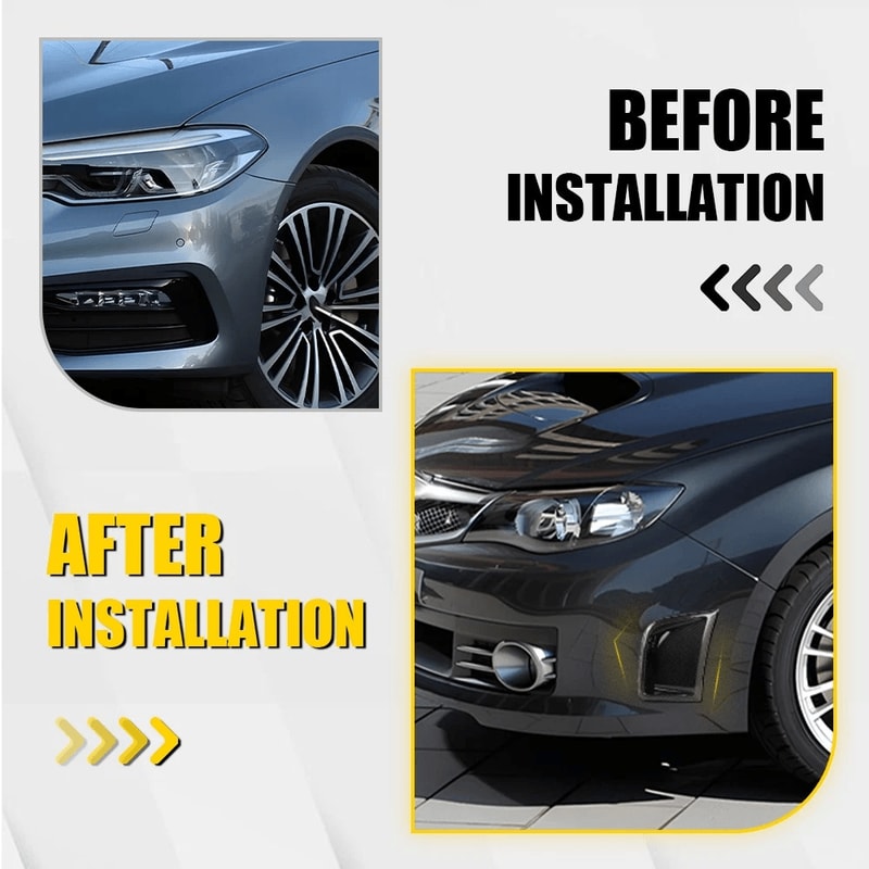 Carbon Fiber Front Bumper Side Air Vents Durable Pair For Performance Enhancement 3